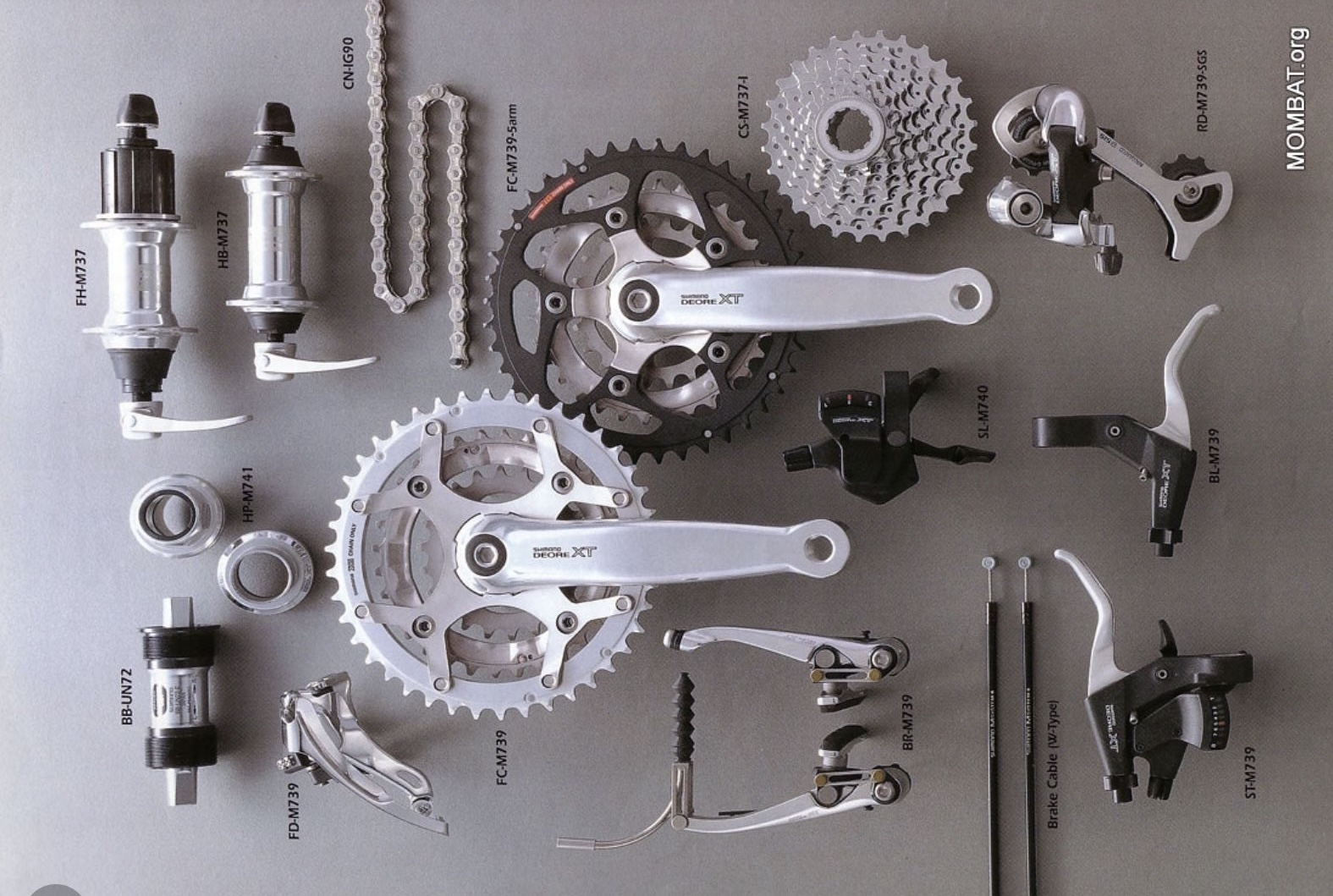 Frenos de bicicleta en primer plano